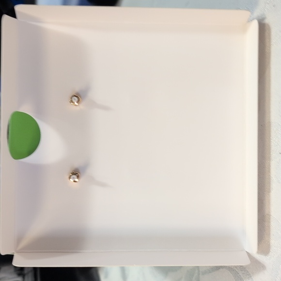 KATE SPADE X TARGET - Floral Linear Drop Stud Earrings - Green - Picture 3 of 4